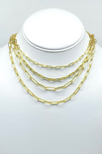 Thick box chain necklace