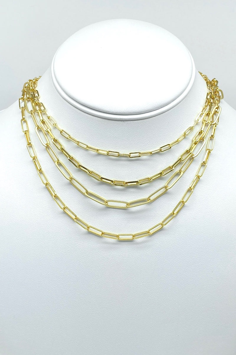 Thick box chain necklace