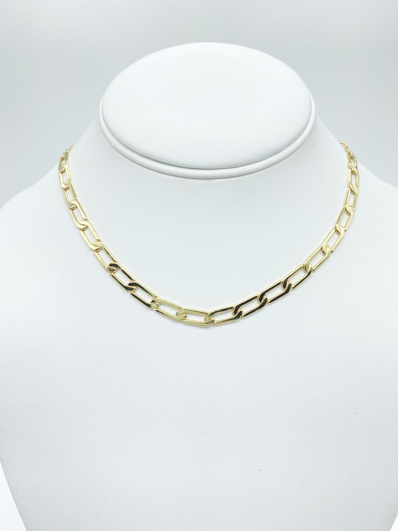Gold interlocking chain